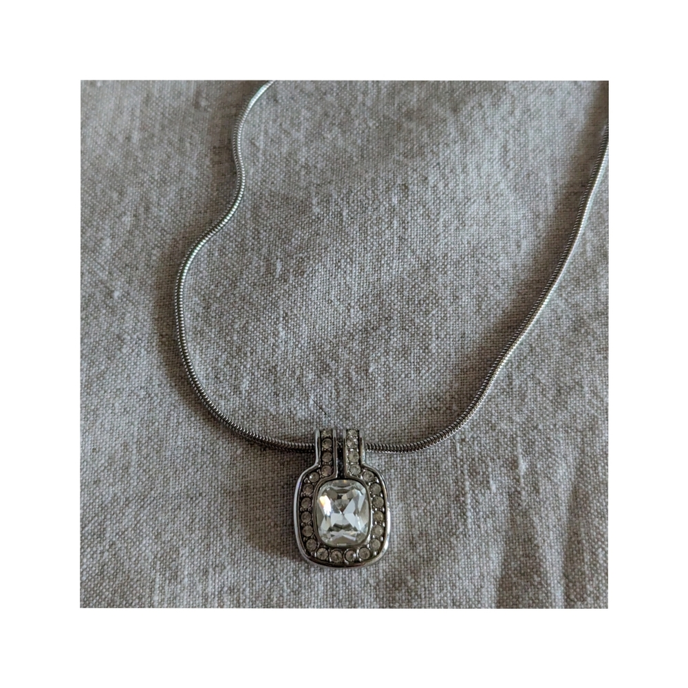 Swarovski Quartz and Crystal Pendant Necklace